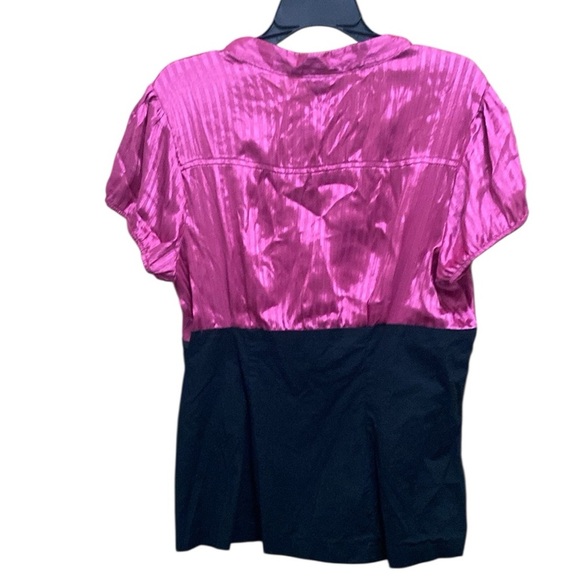 Torrid Pink Puff Sleeve Ruffled Blouse - Picture 11 of 11